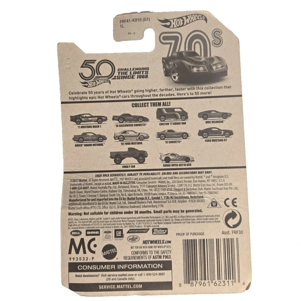 Hot Wheels‎ '76 Greenwood Corvette 50th Anniversary 1968–2018 2/10